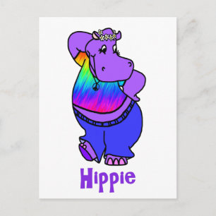 Carte postale hippie hippie "Hippe"