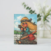 Carte Postale Hippie Petit Poulbot (Debout devant)