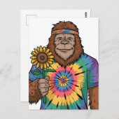 Carte Postale Hippie Sasquatch (Devant / Derrière)
