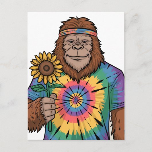 Carte Postale Hippie Sasquatch (Devant)