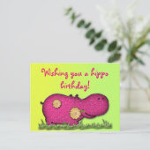 Carte Postale hippo (Debout devant)