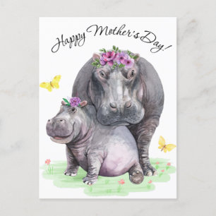 Carte Postale Hippo