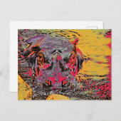 Carte postale Hippo (Devant / Derrière)