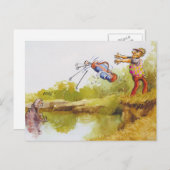 Carte Postale Hippo affamé (Devant / Derrière)