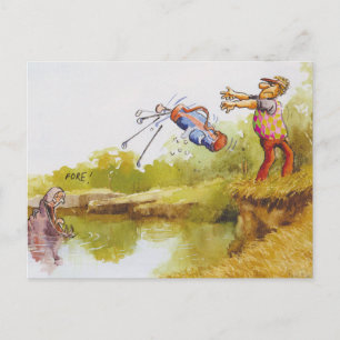 Carte Postale Hippo affamé