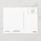 Carte Postale Hippo avec parapluie Rainy Day Saing (Dos)