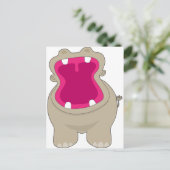 Carte Postale Hippo Big Mouth (Debout devant)
