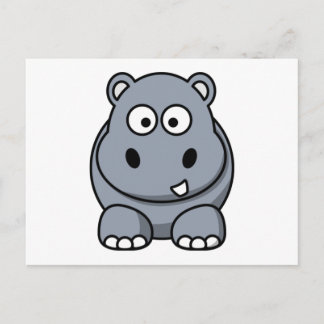 Carte Postale Hippo de dessin