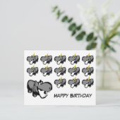 Carte postale - Hippo Joyeux anniversaire - Nilpfe (Debout devant)