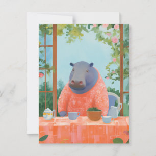 Carte Postale Hippo mignon