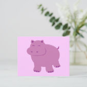 Carte Postale Hippo mignon (Debout devant)
