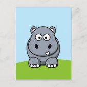Carte Postale Hippo mignon (Devant)