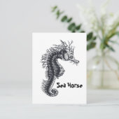 CARTE POSTALE HIPPOCAMPE (Debout devant)