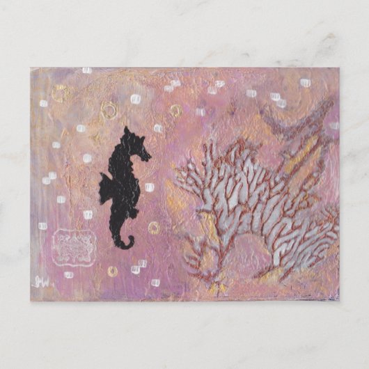 Carte Postale hippocampe (Devant)