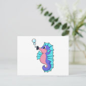 Carte Postale Hippocampe (Debout devant)