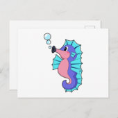 Carte Postale Hippocampe (Devant / Derrière)