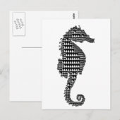 Carte Postale hippocampe (Devant / Derrière)