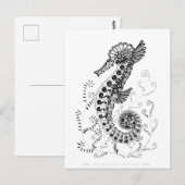 Carte Postale Hippocampe 10 ans (Devant / Derrière)