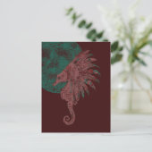 Carte Postale hippocampe au clair de lune (Debout devant)