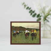 Carte Postale Hippocampe En Longchamp Par Edgar Degas (Debout devant)