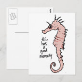 Carte Postale Hippocampus (Devant / Derrière)