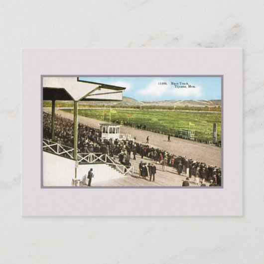 Carte Postale Hippodrome vintage Tijuana Mexique (Devant)