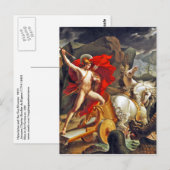 Carte Postale Hippolytus et monstre marin par Bordier du Bignon (Devant / Derrière)