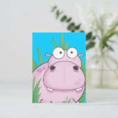 Carte Postale Hippopotame (Debout devant)