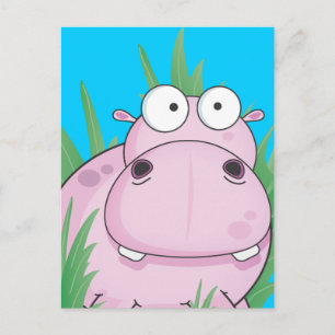 Carte Postale Hippopotame