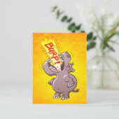 Carte Postale Hippopotame Burning (Debout devant)
