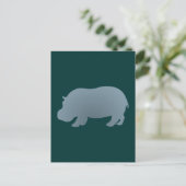 Carte Postale Hippopotame de Flusspferd (Debout devant)