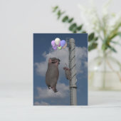 Carte Postale Hippopotame volant (Debout devant)