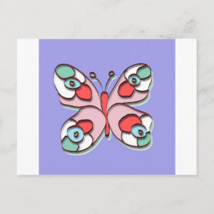 Carte Postale Hippy Fly Butter
