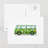 Carte Postale Hippy Van (Devant / Derrière)