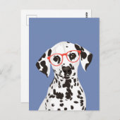 Carte postale Hipster Dalmatien pour les parents d (Devant / Derrière)