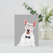 Carte postale Hipster English Bull Terrier Dog (Debout devant)