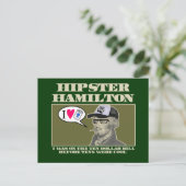 Carte Postale Hipster Hamilton (Debout devant)
