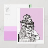 Carte Postale Hipster Oncle Vlad (Devant / Derrière)