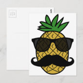 Carte Postale Hipster Pineapple (Devant / Derrière)