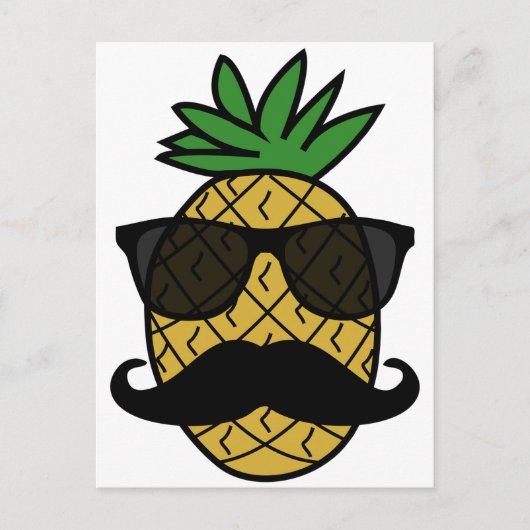 Carte Postale Hipster Pineapple (Devant)