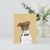 Carte postale Hipster Russell Terrier Dog (Debout devant)