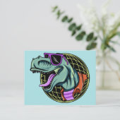 Carte postale Hipster T-Rex (Debout devant)