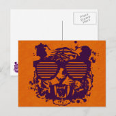 Carte Postale Hipster Tiger (Devant / Derrière)