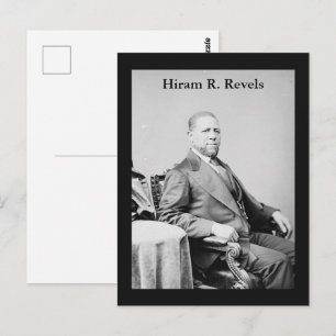 Carte Postale Hiram R. Revels Premier sénateur afro-américain