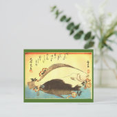Carte Postale Hirame & Mebaru - Estampe japonaise de poissons de (Debout devant)