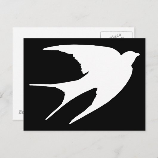 Carte Postale Hirondelle à la grange (Devant / Derrière)