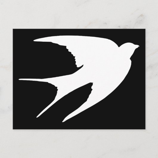 Carte Postale Hirondelle à la grange (Devant)