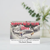 Carte Postale Hiroshige - Bonne année / Soirée Neige Kanbara (Debout devant)