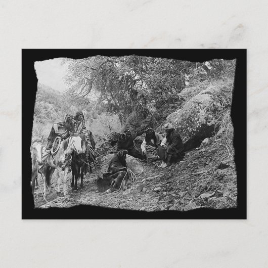 Carte Postale Histoire Apache vintage (Devant)