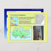Carte Postale Histoire, Colonie à Singapour (Devant / Derrière)